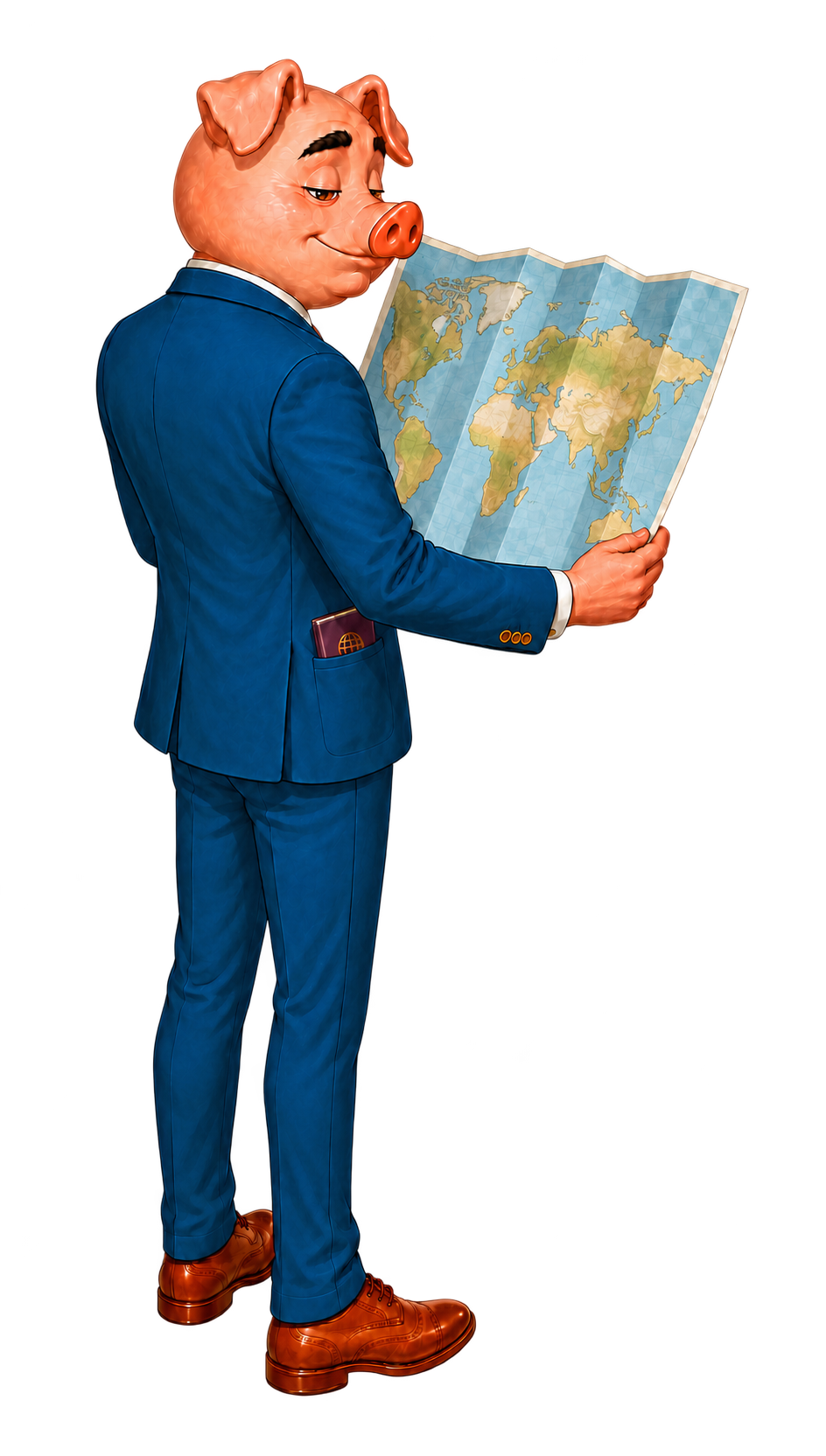 Trotter consulting a world beer map